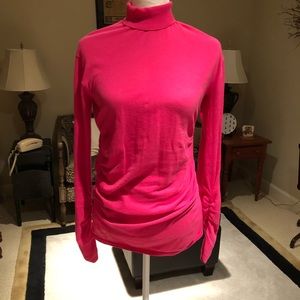 Long sleeve turtleneck light weight top 100%cotton